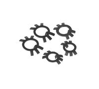 BCOMFY M10 M12 ~ M60 Distanziatore guarnizione di bloccaggio GB858 Rondelle di bloccaggio in acciaio nero Rondelle di arresto for dadi tondi scanalati(M20,5Pcs)