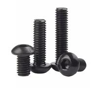 BCOMFY M2 M2.5 M3 M4 M6 M8*3/4/5/6/8/9/10/12/14/16/18/20/22/25/30/35/40/50/55/60mm Grado 10.9 Vite a testa cilindrica con esagono incassato a bottone(45mm,M3 25pcs)