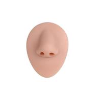 BCOMFY Modello di piercing in silicone, visualizzazione di parti del corpo, simulazione flessibile 3D di lingua, bocca, naso, orecchio, modello for la pratica del piercing(Nose)