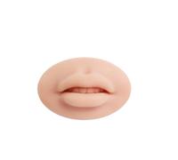 BCOMFY Modello di piercing in silicone, visualizzazione di parti del corpo, simulazione flessibile 3D di lingua, bocca, naso, orecchio, modello for la pratica del piercing(Lips-medium skin)
