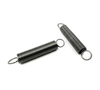BCOMFY Molla di estensione in acciaio for molle personalizzata 2 pezzi con gancio, diametro filo 2 mm * diametro esterno 17/18 mm * lunghezza 60/70/80/100/120/150/200 mm(200mm,17mm)