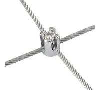 BCOMFY Morsetti for cavi con fibbia a croce fissa in acciaio inossidabile 304, set di dadi e bulloni, dimensioni da M2 a M8(Fit diameter 5mm)
