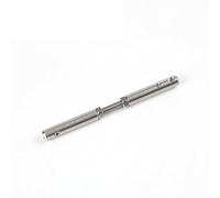 BCOMFY Morsetto a croce for fune metallica da 2/3/4/5/6/8/10 mm, perno filettato, morsetto a vite manuale, terminale di collegamento con bulloni a testa esagonale(5mm 2pcs)