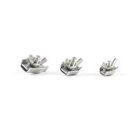 BCOMFY Morsetto for cavi in acciaio inossidabile 304 Simplex Duplex con pinza a pinza, impugnatura semplice con bullone ad occhiello(Simplex Butterfly,For 5MM Cable)