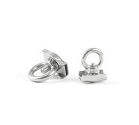 BCOMFY Morsetto for cavi in acciaio inossidabile 304 Simplex Duplex con pinza a pinza, impugnatura semplice con bullone ad occhiello(Simplex Eyebolt,For 8MM Cable)