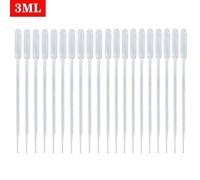 BCOMFY Pipetta da laboratorio for libri di testo da ufficio da 3 ml, contagocce di sicurezza monouso trasparente in plastica, cannuccia allungata, 20 pezzi