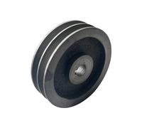 BCOMFY Puleggia a Doppia scanalatura Tipo A Diametro 110mm-200mm Materiale puleggia for Cinghia trapezoidale Accessori for elettroutensili in ghisa (Size : 20mm, Color : 110mm)