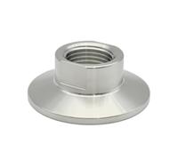 BCOMFY Raccordi for tubi con collare filettato sanitario BSPT DN8 DN10 DN15 DN20 DN25 SS304 in acciaio inox 25,4 50,5 64 mm, adattatore fatto in casa(Internal thread,DN8 Ferrule 64mm)
