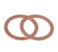 BCOMFY Rondella in rame for tappo coppa olio, rondella solida, guarnizione piatta, anello di tenuta M3 M4 M5 M6 M8 M10 M12 M14 M16 M18 M20 M22 M24-M60(M12x16x1.5(10PCS))