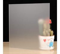 BCOMFY Singolo foglio acrilico trasparente opaco trasparente opaco pannello di vetro fuso opaco for artigianato, cartello, esposizione fai da te(6mm Thickness,100x100mm)