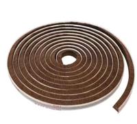 BCOMFY Striscia sigillante autoadesiva in lana 5/10/20M, isolamento for porte e finestre in lega di alluminio, isolamento acustico e prevenzione delle collisioni(7x6 Brown,5M)