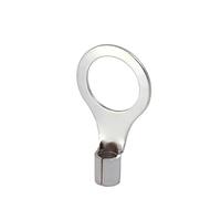 BCOMFY Terminale nudo pressato a freddo RNB1.25-4 fai da te, capocorda a forcella rotonda SNB/RNB, punta in rame(RNB1.25-10-50PCS)