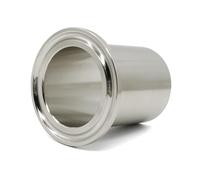 BCOMFY Tubo da 50 mm di lunghezza, diametro esterno 19-102 mm, saldato di testa, 1,5 "-4" con tre anelli elastici, giunto a morsetto terminale a innesto rapido 304/316L(SS316L,25MM FERRULE50.5_1 PCS)
