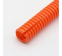 BCOMFY Tubo flessibile corrugato isolato in PP 3 M, tubo flessibile corrugato in plastica, manicotto protettivo in nylon, manicotto for cavi(Orange Open,25mm)