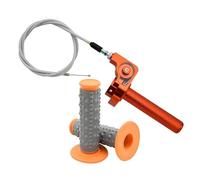 BCOTNHZT Manopole Acceleratore Per Moto, Manubrio, Cavo Compatibile Con 85cc-610cc 2004-2014(ARANCIA)