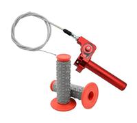 BCOTNHZT Manopole Per Moto Da 22 Mm, Con Cavo Dell'acceleratore, Compatibili CRF230F 2003-2016(ROSSO)