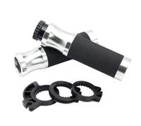 BCOTNHZT PER B C400GT C400X C600SPORT C650 C650GT Moto CNC Alluminio 22mm Handle Bar Grip Manopole A Mano(D'argento)