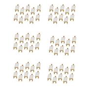 Bcowtte 60 Set Mini Display Cavalletto con Tela 8 x 8 cm Matrimonio Tavolo Numeri Pittura Hobby Pittura Fai da te Disegno Piccolo Tavolo Cavalletto Regalo