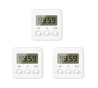 Bcowtte da Cucina Digitale, 3 Pezzi Mini Sveglia Un Breve Tempo, Cronometro, di Apprendimento, Cronometro per Il Conto Rovescia, per Cucinare, ECC