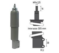 AMMORTIZZATORE ANTERIORE VESPA PXE ARCOBALENO '81-'97 CON MOLLA NON VISIBILE