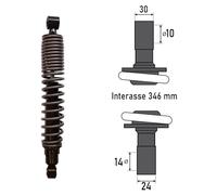 Bcr Ammortizzatore Posteriore Piaggio Beverly 125/300cc