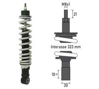 Ammortizzatore posteriore Vespa Lx 125 150 2005/2013 ET4 SIM. 56230R BCR