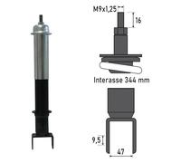 Bcr Ammortizzatore Posteriore Piaggio Vespa Px/pk 50 Cc