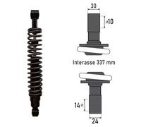 Bcr Ammortizzatore Posteriore Piaggio X9 Evolution 125/200/250cc
