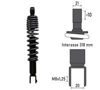 BCR - Ammortizzatore Posteriore SYMPHONY S 125/150cc