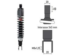 BCR - Ammortizzatore Posteriore YAMAHA X-MAX 125/250cc