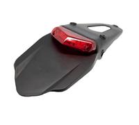 BCR Codino Portatarga universale con fanale a lente rossa. Fanale posteriore moto. Codino porta targa moto universale. Vetro rosso.