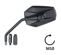 BCR Specchio retrovisore destro-sinistro per moto KTM 1190 ADVENTURE. Specchietto retrovisore per moto. Specchio per moto omologato. Specchietto moto manubrio nero.