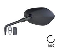 BCR specchio retrovisore sinistro per moto SUZUKI BURGMAN 400 ABS 18. Specchietto retrovisore per moto. Specchio per moto omologato. Specchietto moto manubrio nero.
