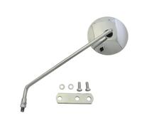 BCR Specchio sinistro. Specchietto retrovisore compatibile con LML STAR PIAGGIO VESPA PX 125cc/150cc. Accessori scooter con viteria. Specchietto moto cromato scooter 125. Specchietto scooter M10 1.25.