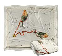 Bcreative - Graffitee Studios - S Hall Graffitee Studios Vintage Pisces Zodiac Coperta super morbida al tatto setoso - 152 x 127 cm