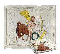 Bcreative - Graffitee Studios - S Hall Graffitee Studios Vintage Sagittarius Zodiac Coperta super morbida al tatto setoso - 152 x 127 cm