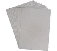 Bcreativetolearn SRA2 - Cartoncino grigio da 10 fogli, supporto per modellismo, presentazione, cartoncino spesso riciclato da 1500 micron, rilegatura per libri formato A2
