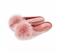 BCTEX COLL Sandali con tacco alto a due cinturini, punta quadrata, tacco alto slip-on, sandali comodi da donna, Rosa, 40.5/42 EU