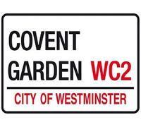BCTS Covent Garden - Targa in metallo per decorazione esterna, 20,5 x 30,5 cm
