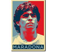 BCTS Diego Maradona - Poster da parete in metallo, 20 x 30 cm