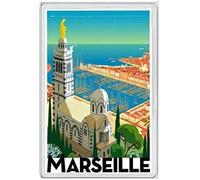 BCTS Marsiglia Francia Notre Dame Parigi Lyon Calais Decorazione Esterna Targa 20,5 x 30,5 cm