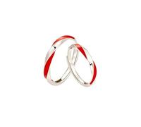 BCughia Anelli Filo Rosso Coppia, Anello Argento 999 Infinito Mobius Anello Regolabile Fidanzamento FEDI Nuziali Matrimonio