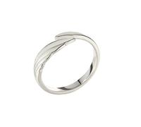 BCughia Fedine Fidanzamento, Anello Donna Vintage con Ala D'Angelo Argento Sterling Fidanzamento Anelli Regolabili per Uomo e Donna