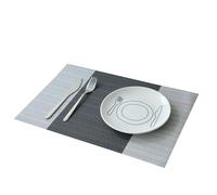 BCughia Tovagliette Tavola Pranzo, Tovaglietta Sottopiatto Antiscivolo 45x30cm Bicolore Intrecciato Tovagliette per Tavolo