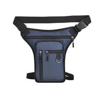 bcumst Borsa Laterale Da Gamba Per Moto Da Uomo Multitasche Marsupio Da Equitazione In Pelle PU Tattica Da Viaggio Per Sport All'aria Aperta Borse Moto(Blu)