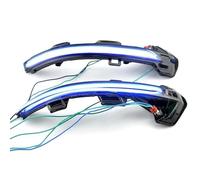 bcumst Indicatori Retrovisori Per Golf 8 Per GTI R Per GTE Per GTD MK8 Specchio Luminoso Indicatore Sequenziale 2020 2021 Dinamico Lampeggiante LED Indicatori(Blue and yellow)