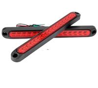 bcumst terza luce freno Luce Posteriore Universale Per Terzo Freno 12V 24V Per Camion Pick-up ATV Rimorchio Lampada 15 LED(2pcs Red Light)