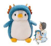 Bcuuozeeing Peluche Pinguino, Poupée Pingouin en Peluche, Simpatico e Morbido Pinguino Peluche per Ragazza, Pinguino di peluche, Giocattoli Pinguino Peluche, Regalo di Natale Ideale (Dinosauro)