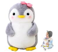 Bcuuozeeing Peluche Pinguino, Poupée Pingouin en Peluche, Simpatico e Morbido Pinguino Peluche per Ragazza, Pinguino di peluche, Giocattoli Pinguino Peluche, Regalo di Natale Ideale (Grigio)