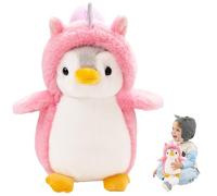 Bcuuozeeing Peluche Pinguino, Poupée Pingouin en Peluche, Simpatico e Morbido Pinguino Peluche per Ragazza, Pinguino di peluche, Giocattoli Pinguino Peluche, Regalo di Natale Ideale (Rosa)